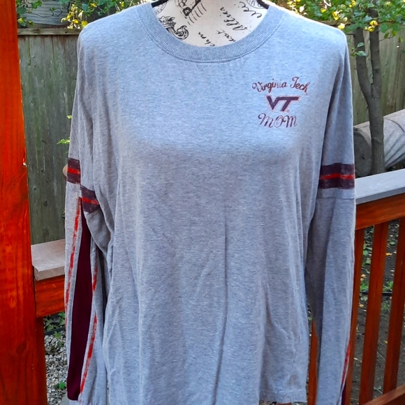 Sweat à Capuche Colosseum Virginia Tech Hokies The Devil Speckle Lace Placket Raglan Pullover Hoodie